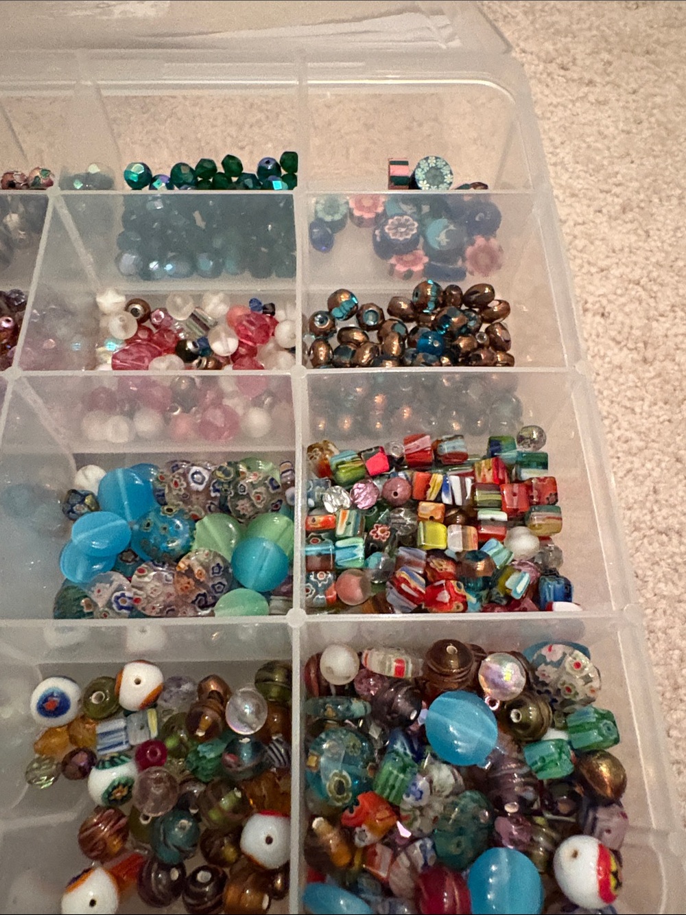 Lot of Jewelry Making Crafting Kit Mixed “Glass”Wooden Beads Earrings BRS - Picture 10 of 10